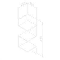 Nicho De Canto Movelbento Suspenso AM3079 - 3