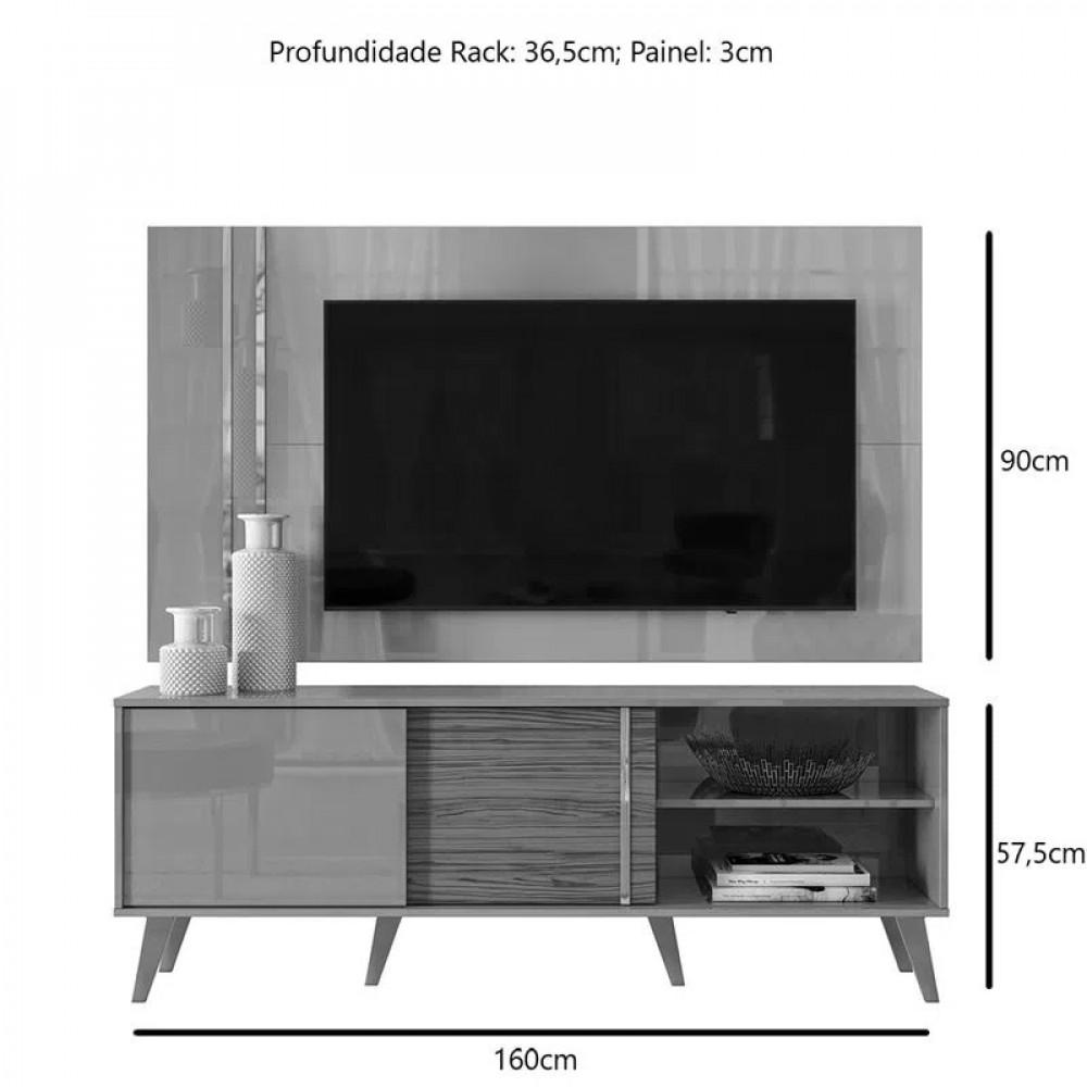 Rack Com Painel Madetec Cronos Para TV Até 65 Polegadas - 2