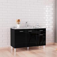 Balcão Poquema Para Cuba 3 Portas 1 Gaveta - 1