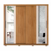 Guarda Roupa Moviment 2 com Portas de Correr 4 Gavetas e Espelho 100 Mdf - 2