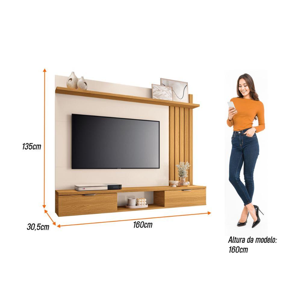 Painel HB Móveis Lets Para TV Até 55 Polegadas 2 Portas - 7
