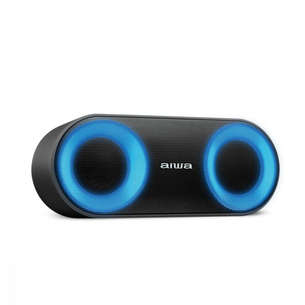 Caixa De Som Speaker Aiwa Bluetooth Luzes Multicores IP65 AWS-SP-01 - 1