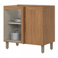 Balcão Canto Reto 1 Porta Requinte Sem Tampo Henn - 2