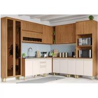 Balcão Canto Reto 1 Porta Requinte Sem Tampo Henn - 6