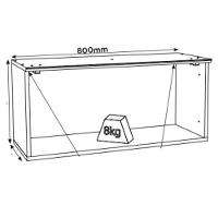 Armario Aéreo 1 Porta Basculante 80cm Requinte Henn