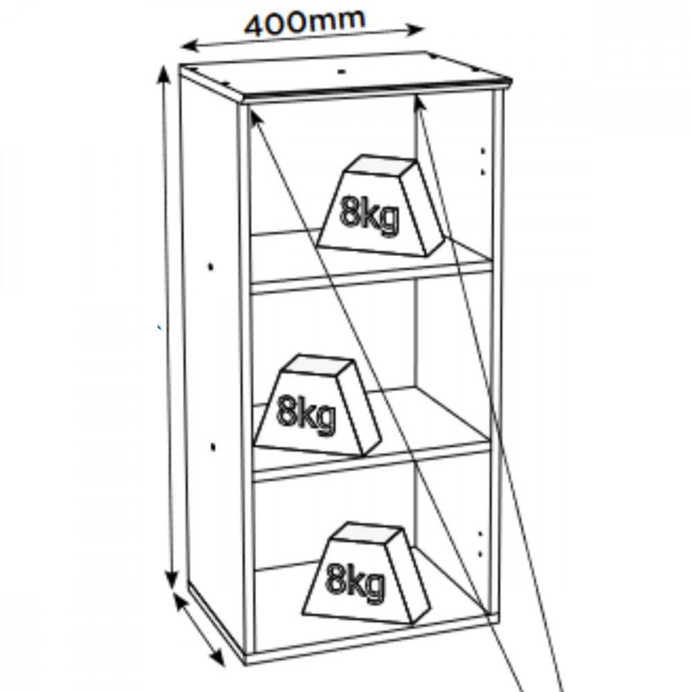 Armario Aéreo 1 Porta 40cm Requinte Henn - 5