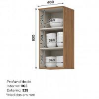 Armario Aéreo 1 Porta 40cm Requinte Henn - 3