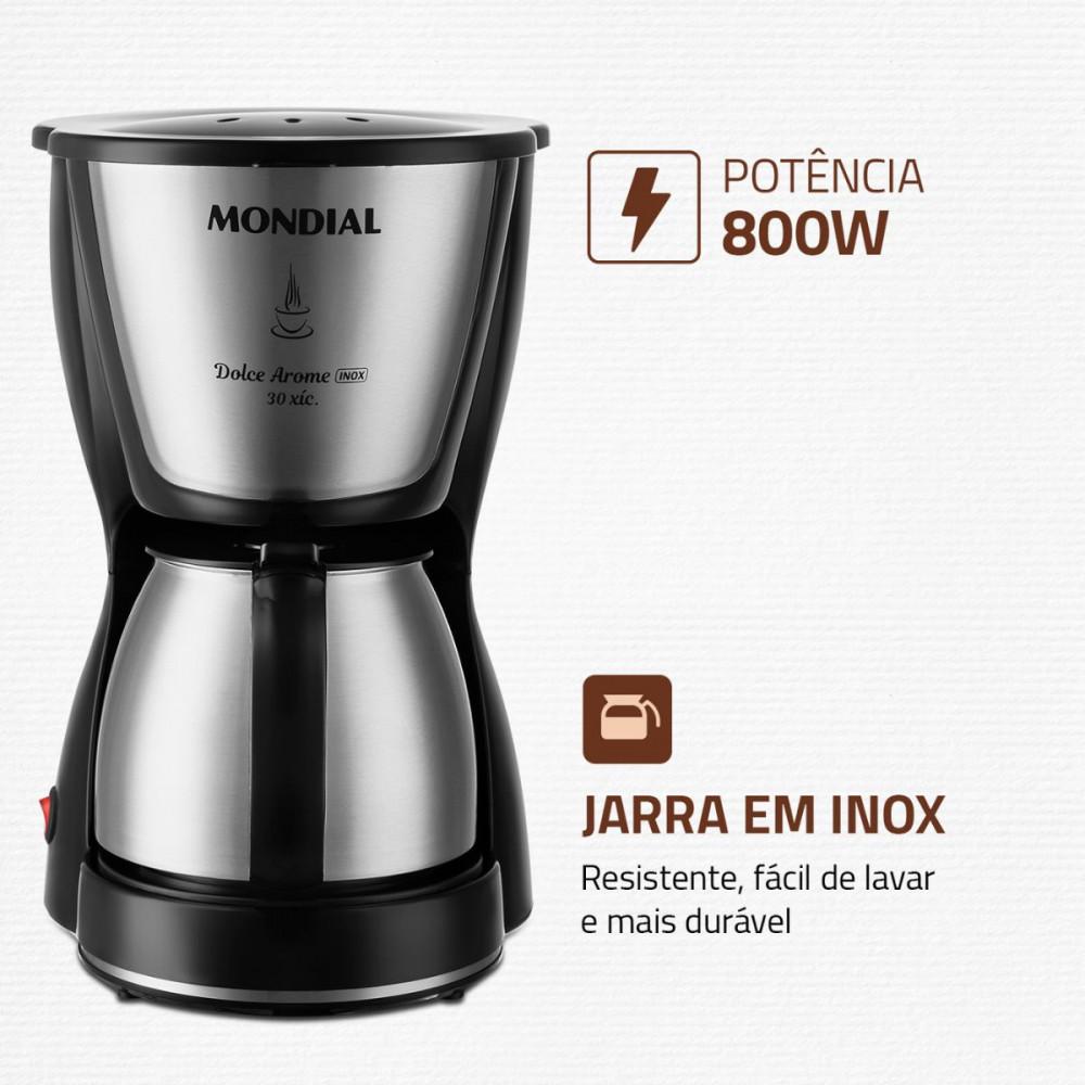 Cafeteira Elétrica Mondial Dolce Arome C-37JI-30X 800W - 7