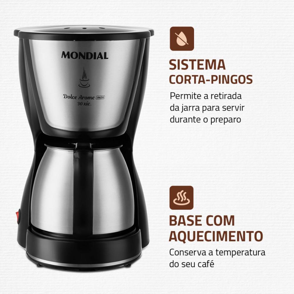 Cafeteira Elétrica Mondial Dolce Arome C-37JI-30X 800W - 8