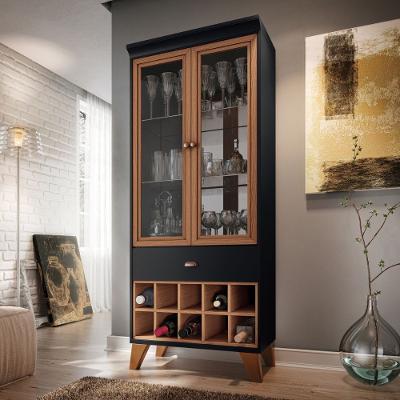 Cristaleira Adega HB Móveis Ópera 2 Portas e 1 Gaveta