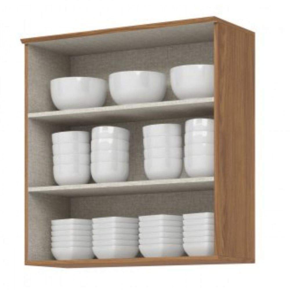 Armário Aéreo 2 Portas Ripadas 80cm Requinte Henn - 2