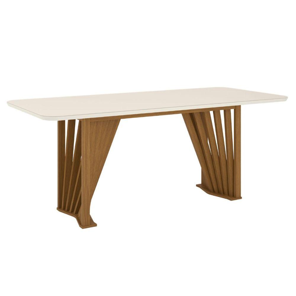 Conjunto Mesa De Jantar Henn Adriana Tampo De Vidro Com 6 Cadeiras - 3