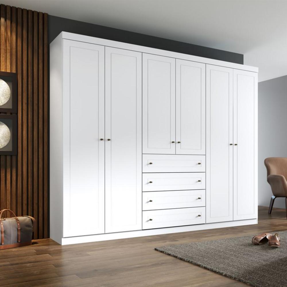 Guarda Roupa Henn Americano 6 Portas 4 Gavetas D205-05 - 1