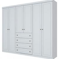 Guarda Roupa Henn Americano 6 Portas 4 Gavetas D205-05 - 2