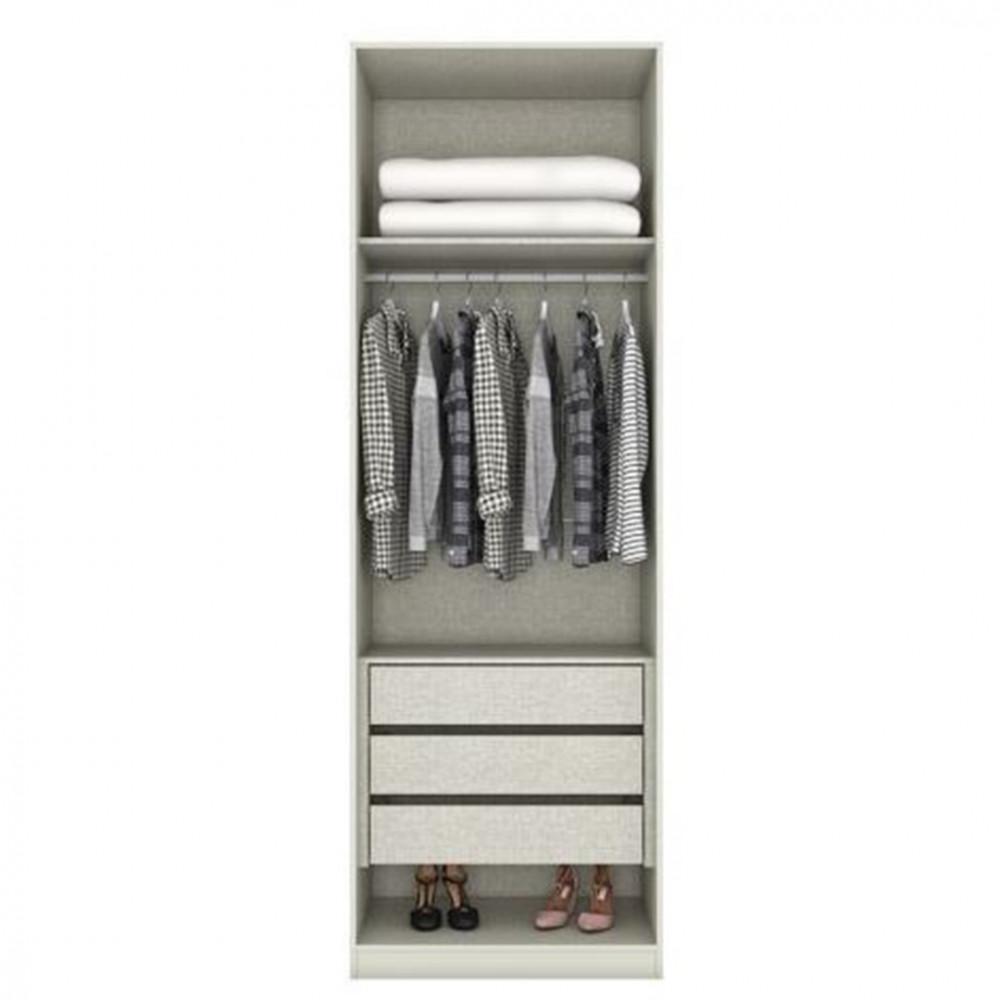 Guarda Roupa Henn Seletto 2 Portas 3 Gavetas com Espelho - 3