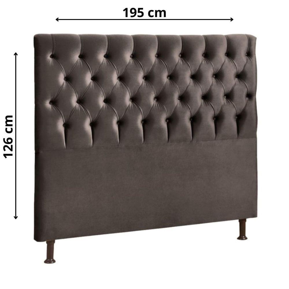 Cabeceira Cristal 195cm Para Cama Box Js Móveis - 6