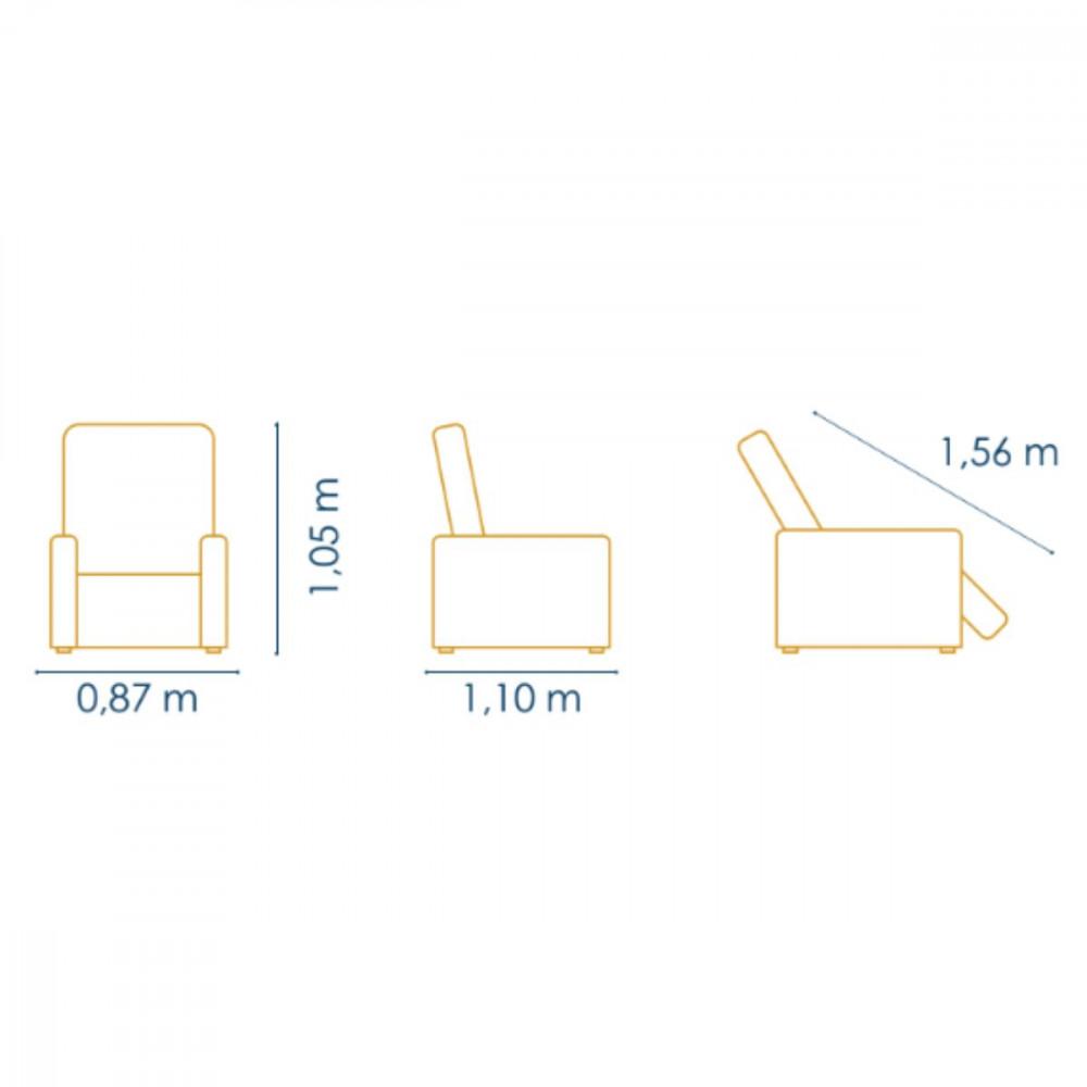 Poltrona Denise Reclinável Js - 5