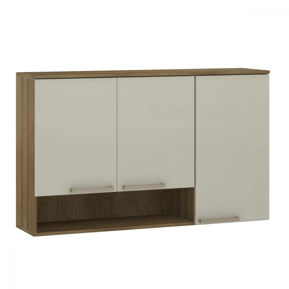 Armário Aéreo 3 Portas 1,20cm Isis Luciane - 1