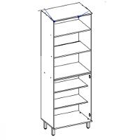 Paneleiro Duplo Para 2 Fornos 3 Portas 70cm Luciane Isis - 3