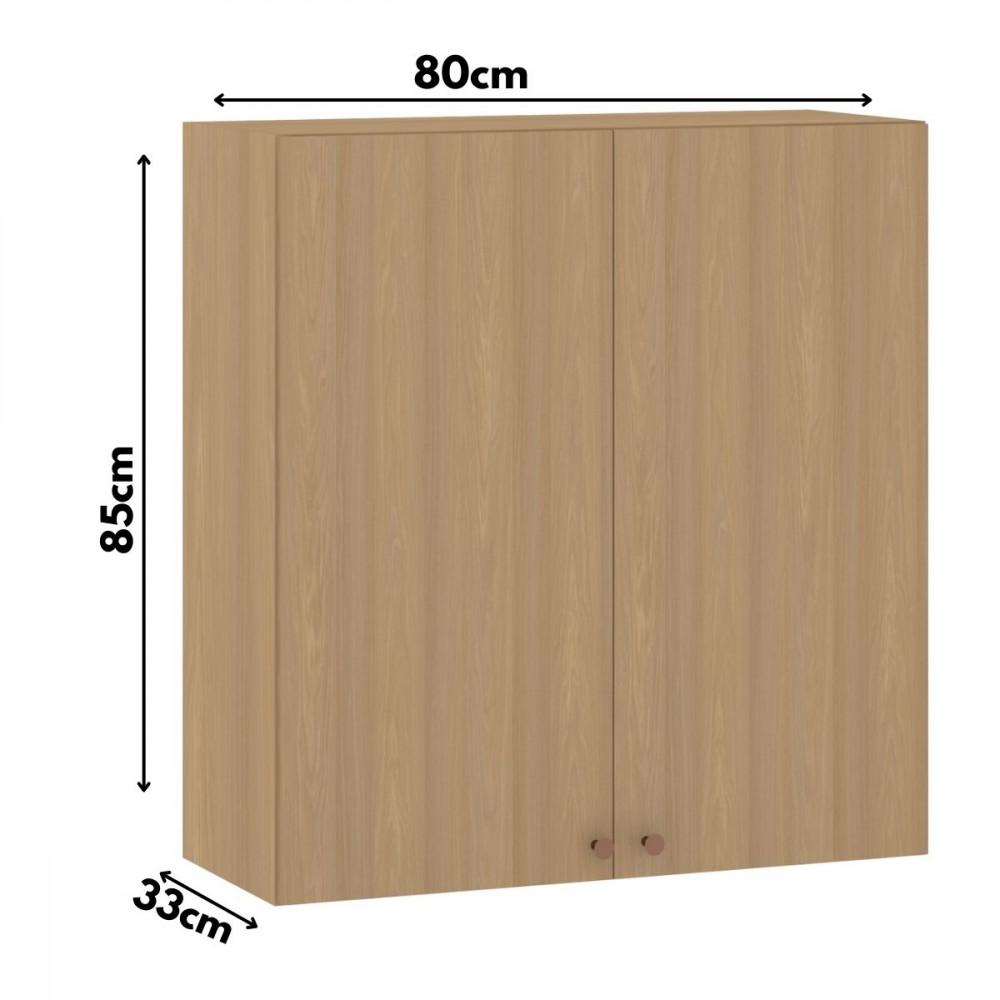 Armário Aéreo 2 Portas 80cm Classic Luciane - 3