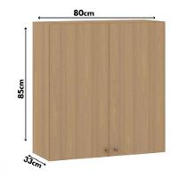 Armário Aéreo 2 Portas 80cm Classic Luciane - 3