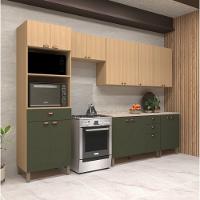 Paneleiro Duplo Para 2 Fornos 4 Portas 1 Gaveta 70cm Luciane Classic - 4