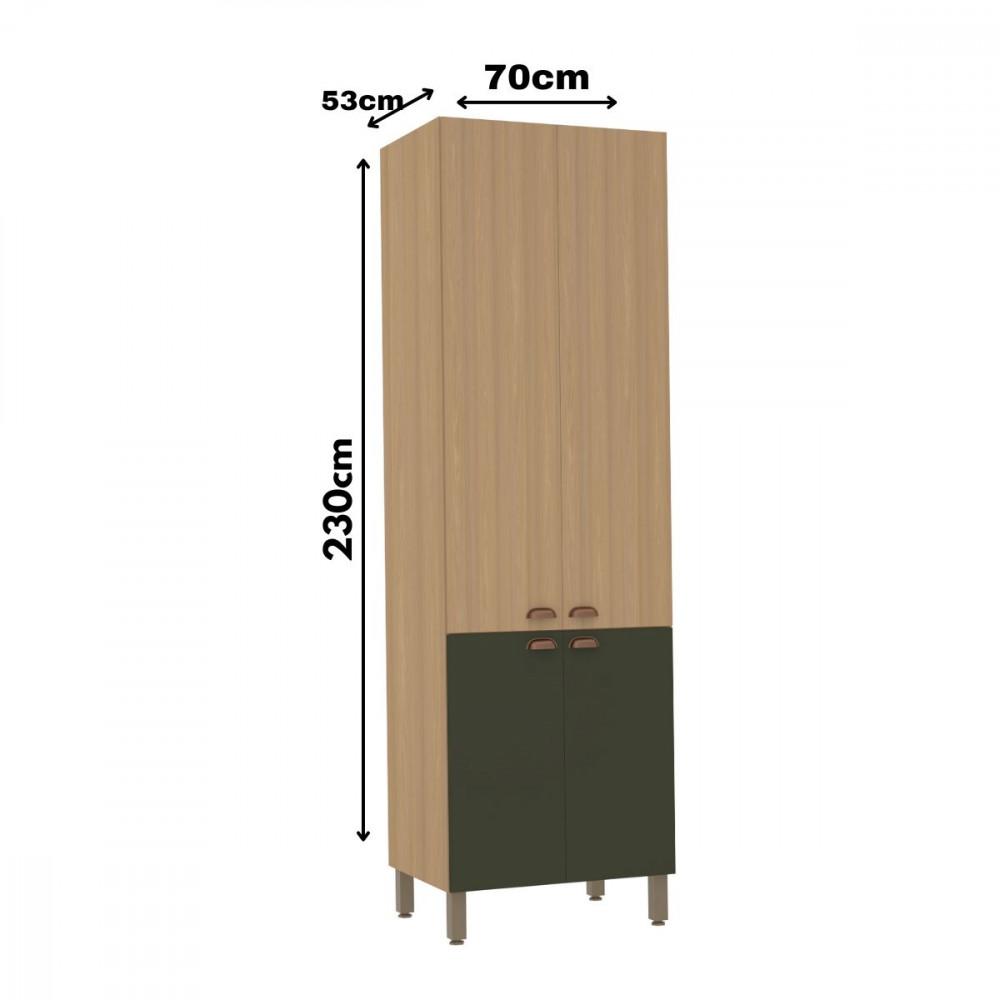 Paneleiro Simples 4 Portas 70cm Luciane Classic - 2