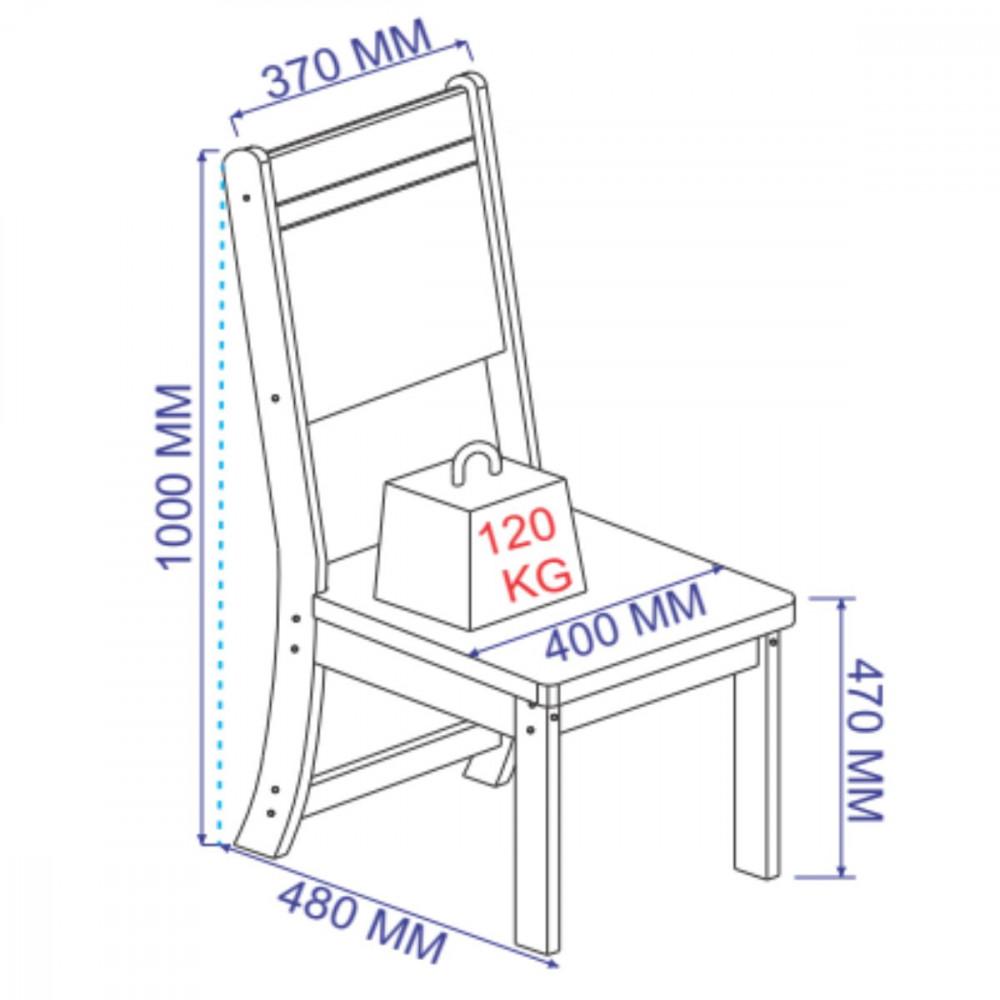 Conjunto De Mesa 1,10cm Com 4 Cadeiras Dublin Indekes - 6