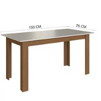 Conjunto De Mesa 1,50cm Belgica Com 6 Cadeiras Indekes - 5