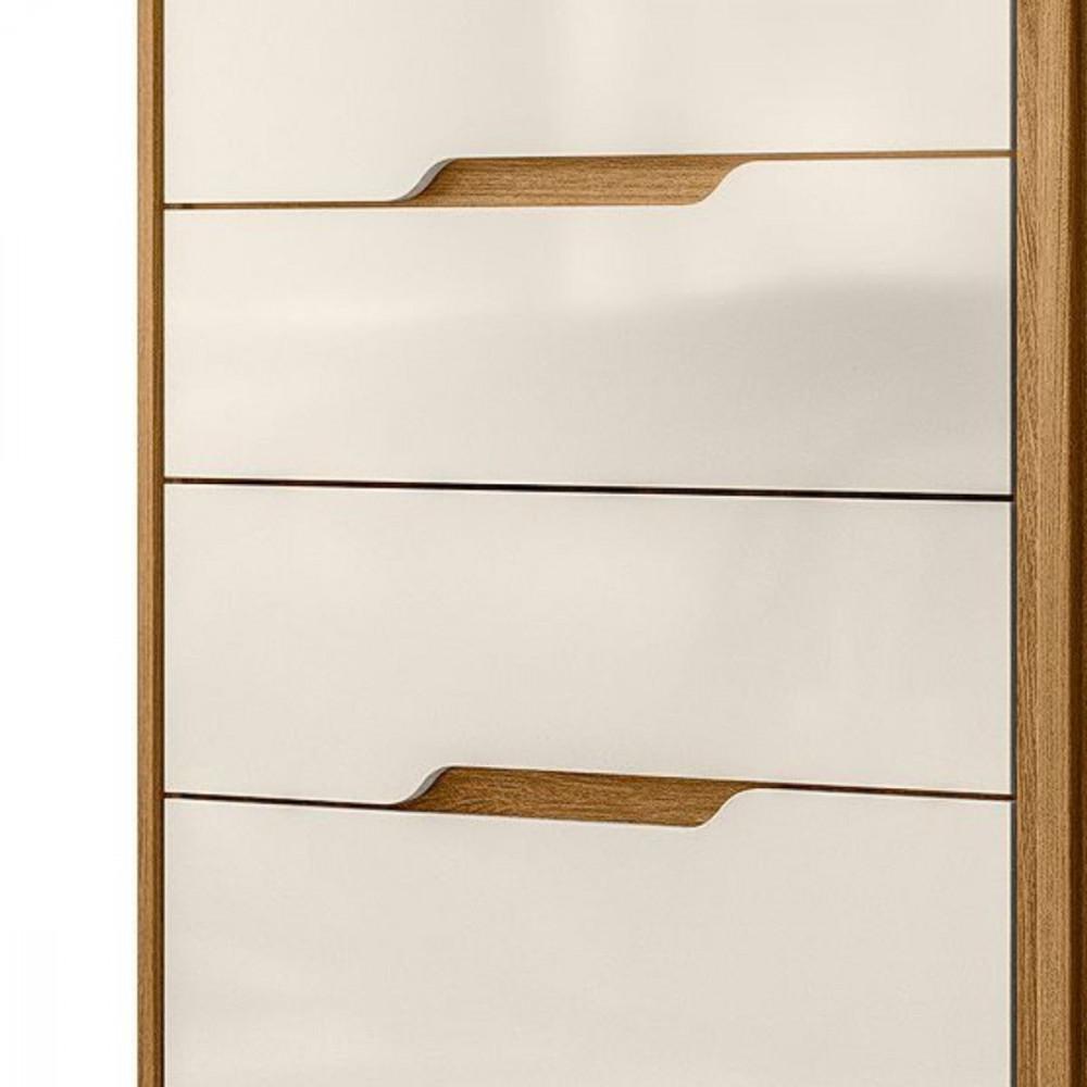 Cômoda Texas  Com 4 Gavetas e 2 Portas Ripado Moval - 5