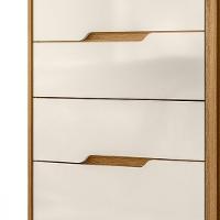 Cômoda Texas  Com 4 Gavetas e 2 Portas Ripado Moval - 5