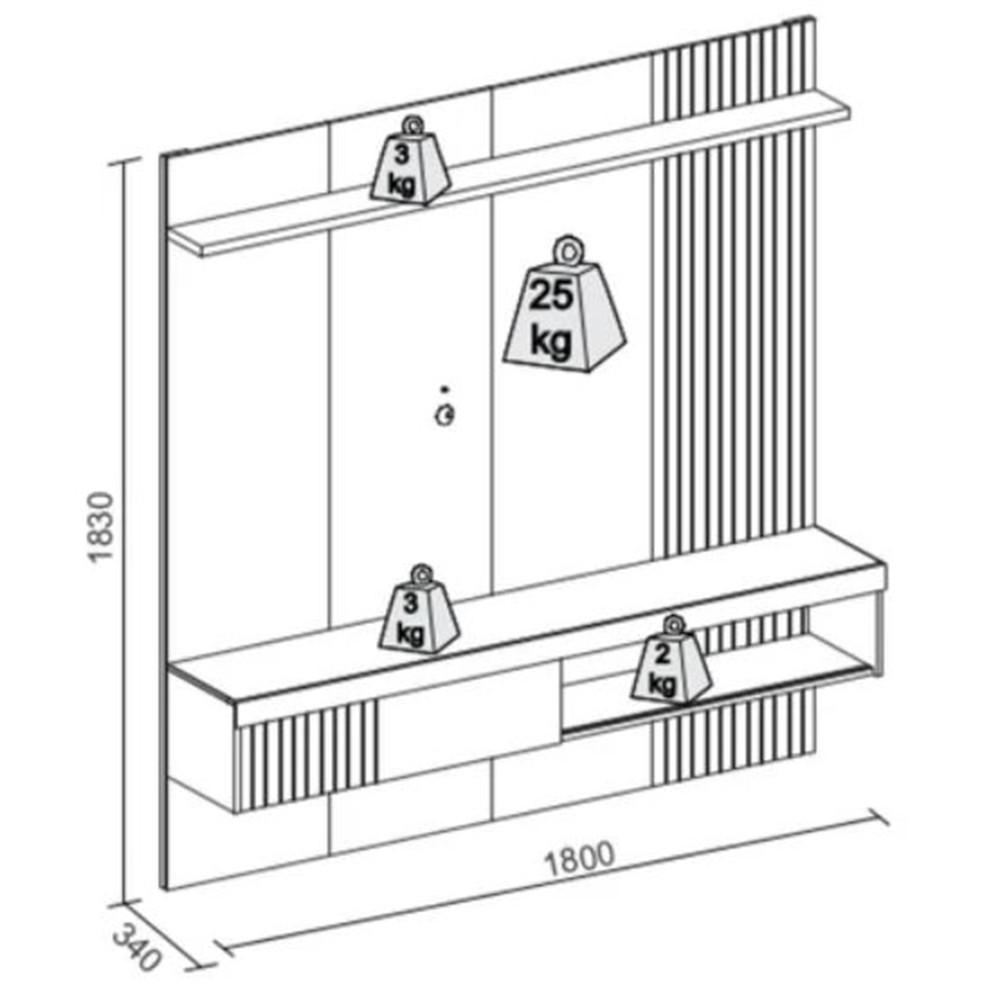 Painel Caemmun Jade 1,8 Metros - 4