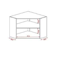 Armário Kits Paraná Ametista 2 Portas Canto Obliquo