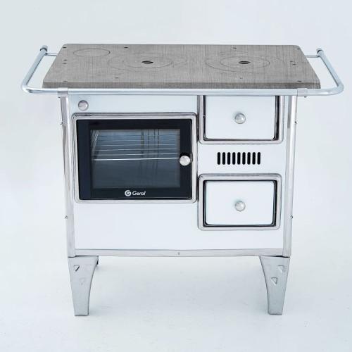 Fogão a Lenha Braslar Inox Nº1  Lado Esquerdo