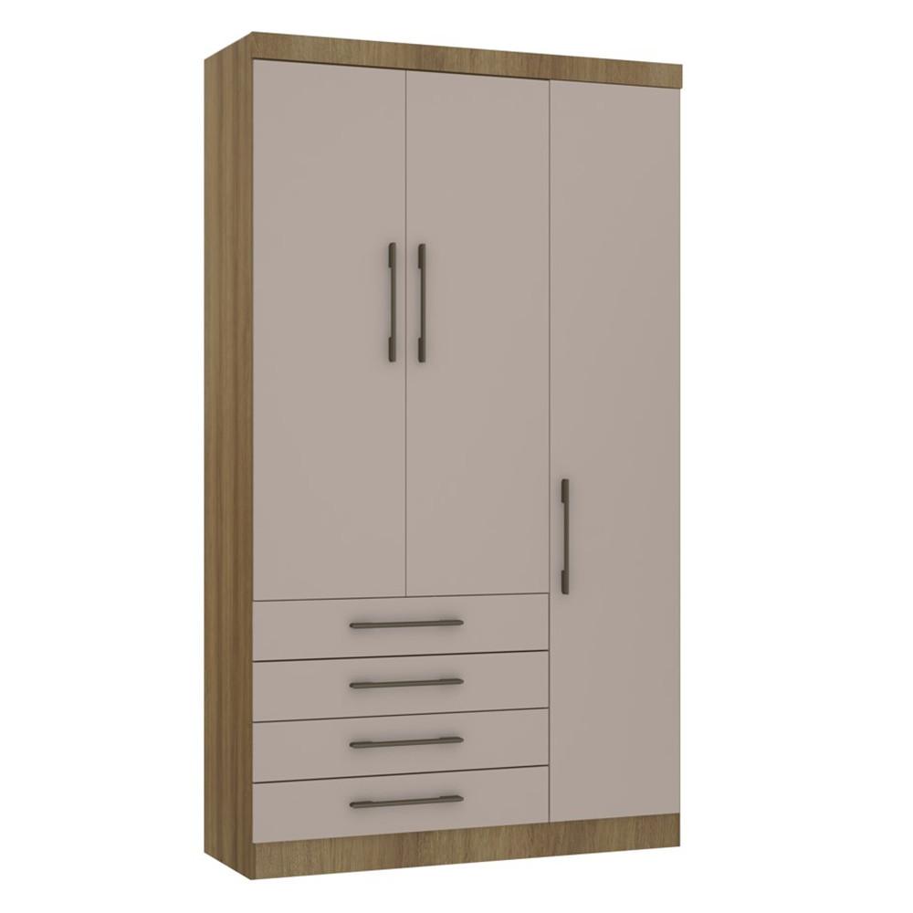 Módulo De Guarda Roupa Eucamoveis Paris 3 Portas 4 Gavetas - 1