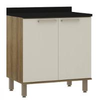 Balcão 2 Portas Com Tampo 80cm Luciane Isis - 1