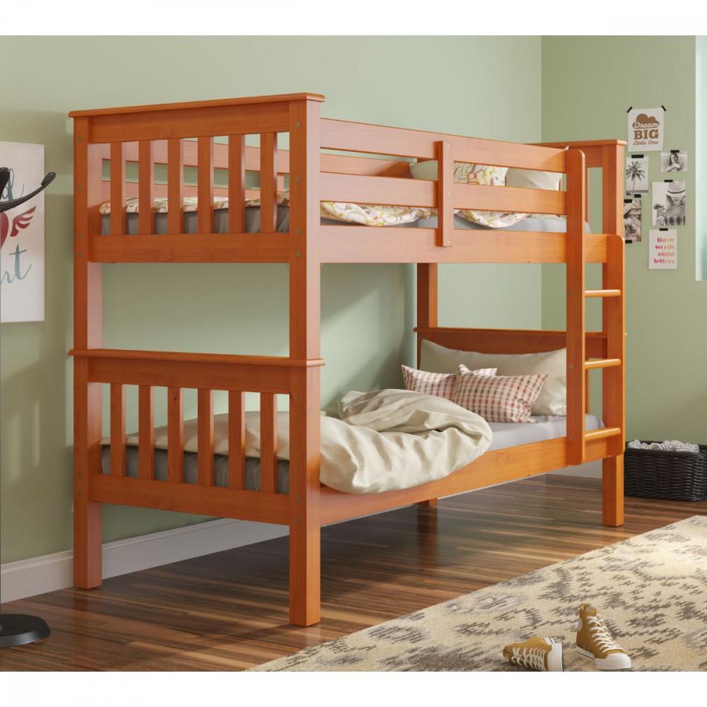 Beliche Madeira Maciça Com Escada Fixa - 1