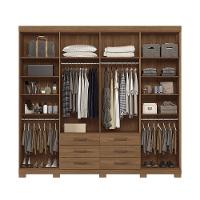 Guarda Roupa Casal 238cm 8 Portas 6 Gavetas com Pés Havana Master Santos Andirá - 3