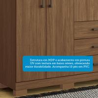 Guarda Roupa Casal 238cm 8 Portas 6 Gavetas com Pés Havana Master Santos Andirá - 5