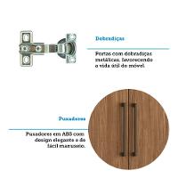 Guarda Roupa Casal 238cm 8 Portas 6 Gavetas com Pés Havana Master Santos Andirá - 8