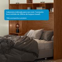 Guarda Roupa de Canto com 7 Portas 4 Gavetas Cabeceira e Espelho Lugano Santos Andirá - 10