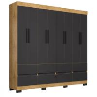 Guarda Roupa Esmeralda 8 Portas 8 Gavetas Sem Espelho Araplac - 2