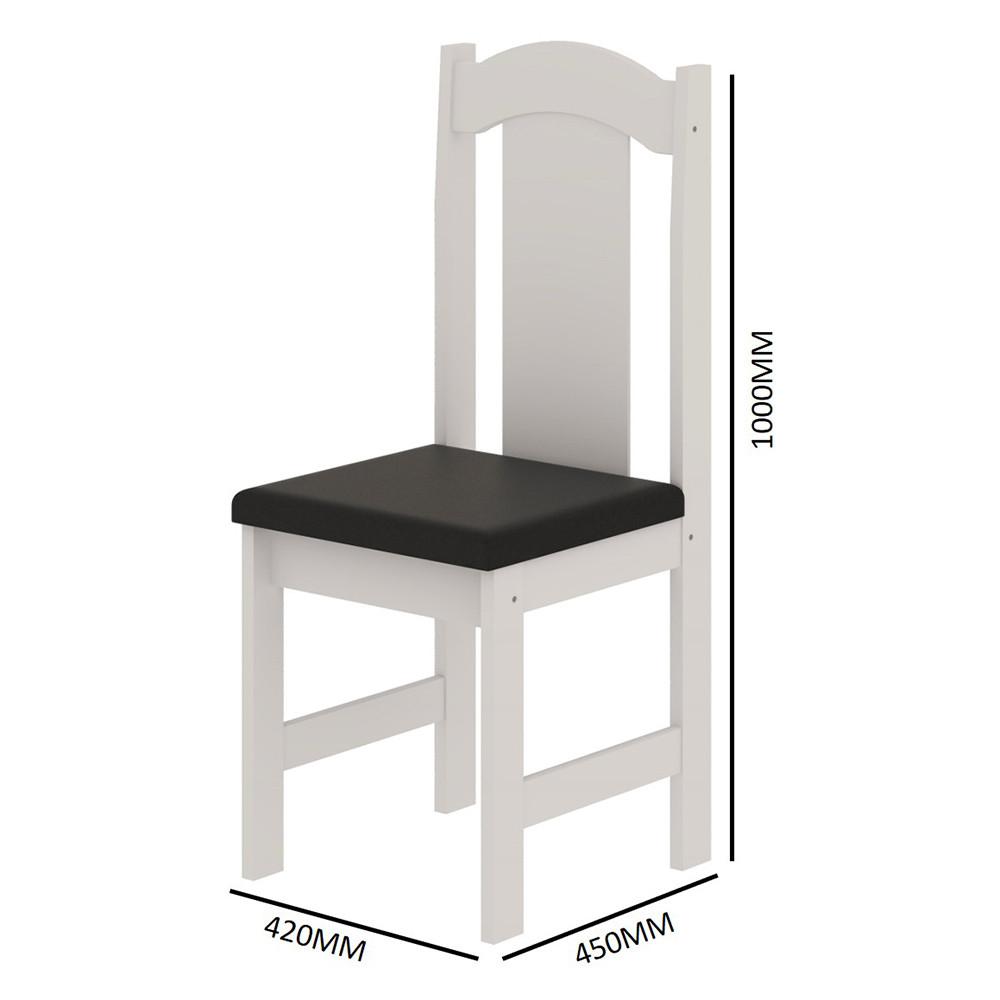 Conjunto De Mesa Arauna Estilo Com 4 Cadeiras - 4