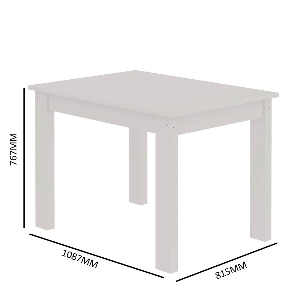 Conjunto De Mesa Arauna Estilo Com 4 Cadeiras - 5