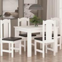 Conjunto De Mesa Arauna Estilo Com 4 Cadeiras - 1