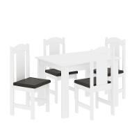 Conjunto De Mesa Arauna Estilo Com 4 Cadeiras - 11
