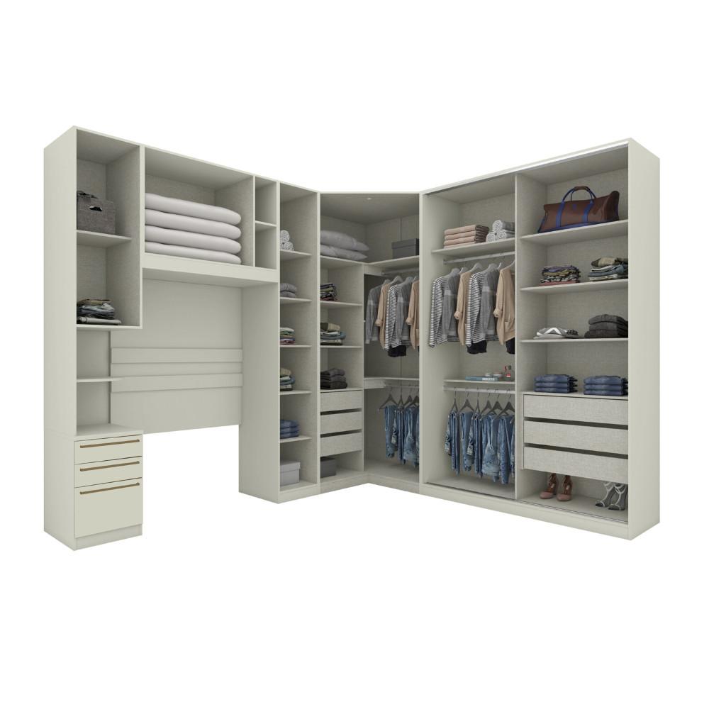 Quarto Solteiro Completo Henn Seletto 5 Peças 8 Portas 3 Gavetas - 2