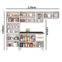 Cozinha Completa 4 Peças 13 Portas 2 Gavetas Com Tampo Tarsila Itatiaia - 2