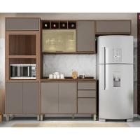 Cozinha Modulada 4 Peças 8 Portas 3 Gavetas Sem Tampo Yara Luciane - 1