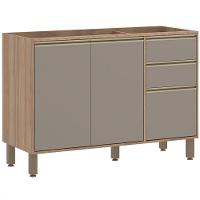 Cozinha Modulada 4 Peças 8 Portas 3 Gavetas Sem Tampo Yara Luciane - 2